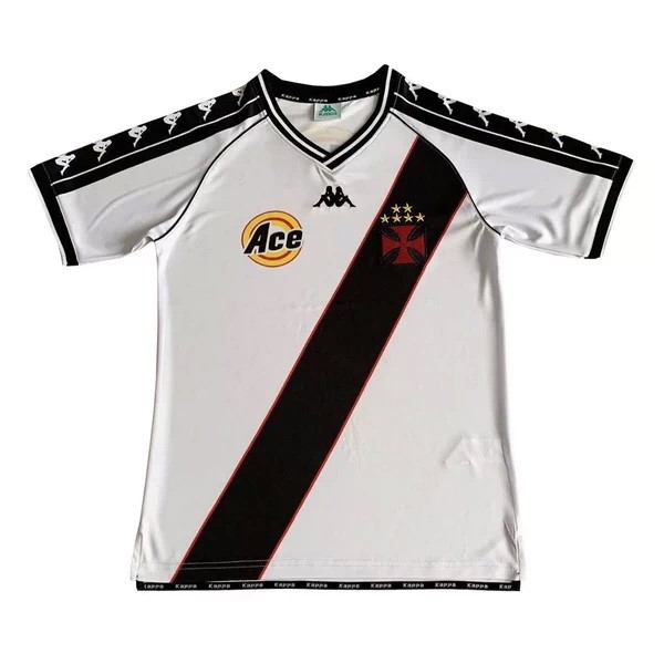 Camiseta Vasco da Gama Replica Primera Ropa Retro 1999 2000 Blanco